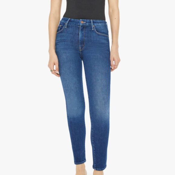 MOTHER High Waisted Looker Ankle Fray - Picture 1 of 5